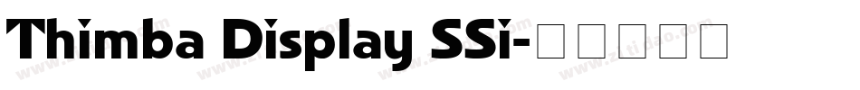 Thimba Display SSi字体转换